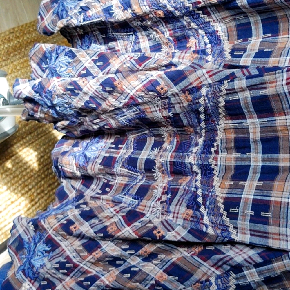 Johnny Was Embroidered Skirt M